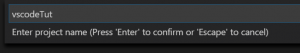 VSCode Project Name